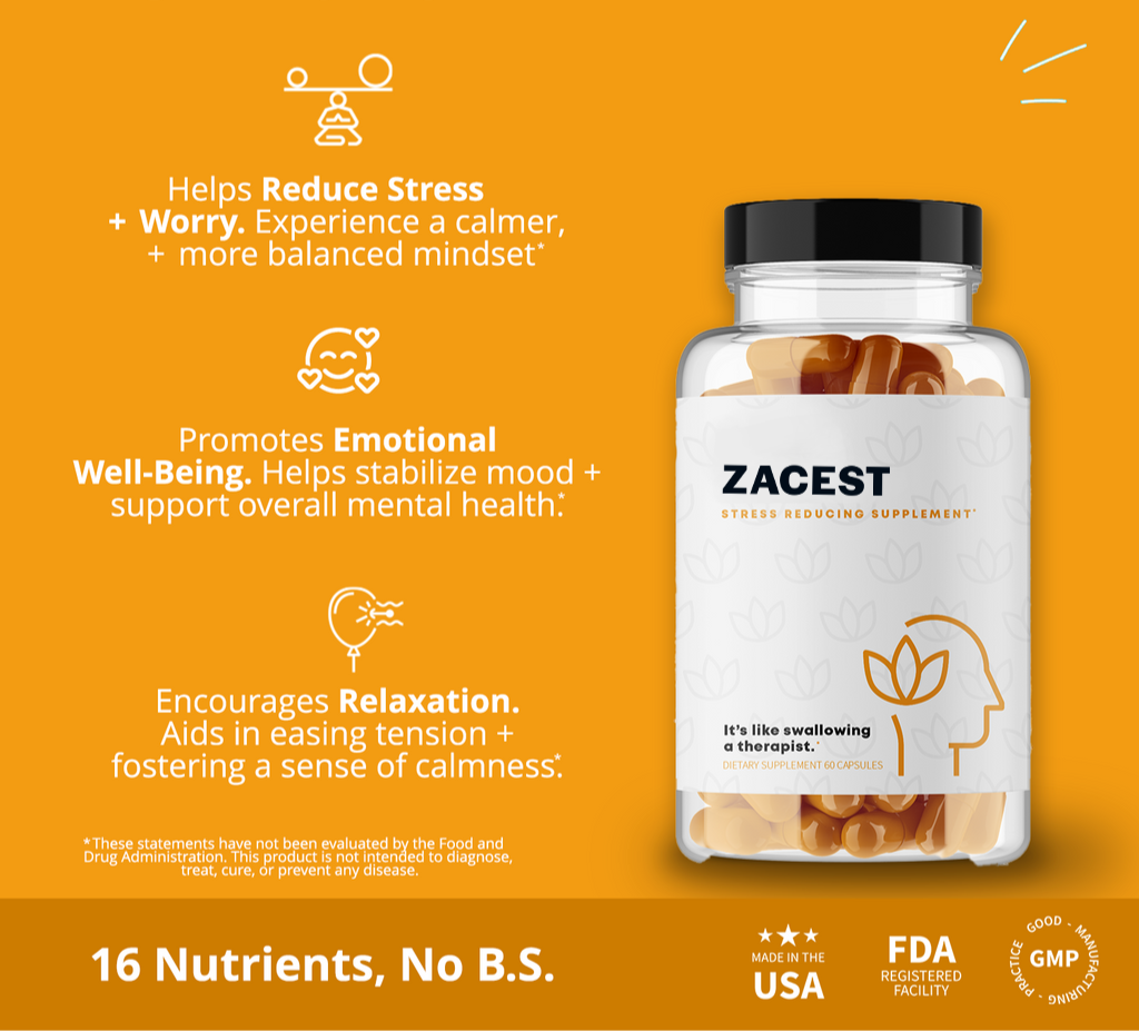 Zacest Anxiety - Natural Remedies & Supplements for Anxiety
