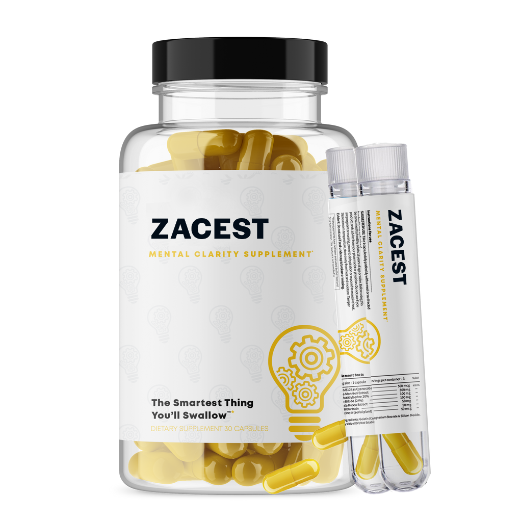 Zacest Clarity - Best Supplements for Brain Fog Relief | Improve Memory & Focus