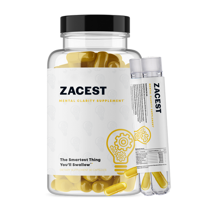 Zacest Clarity - Best Supplements for Brain Fog Relief | Improve Memory & Focus