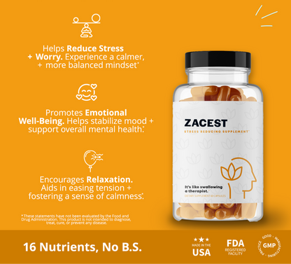 Zacest Anxiety - Natural Remedies & Supplements for Anxiety